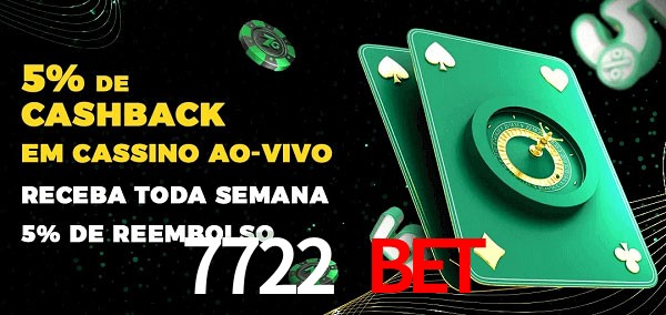 Promoções do cassino ao Vivo 7722 Bet